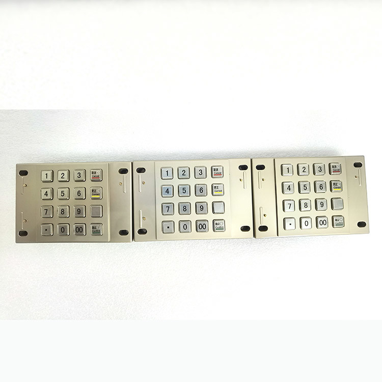 Kios Pembayaran DES 3DES ATM Pin Pad PCI 4.0 Bersertifikat Terenkripsi 16 Kunci