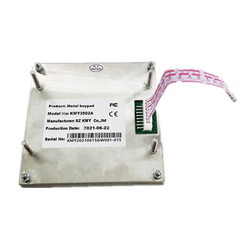 Panel Mounting Self Service Kios Stainless Steel Keypad Numerik Logam 4x4 Dengan 16 Tombol