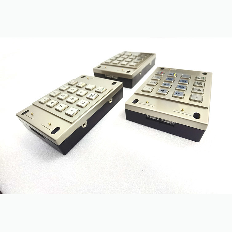 Mesin ATM Bersertifikat PCI 4.0 EPP Encrypted Pin Pad Payment Kiosk Metal Dengan 16 Kunci