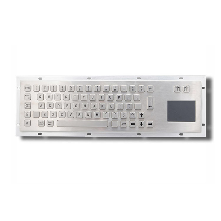 Wired Industrial Keyboard With Touchpad Layout US Front Panel Dimensi 392 X 110 Mm