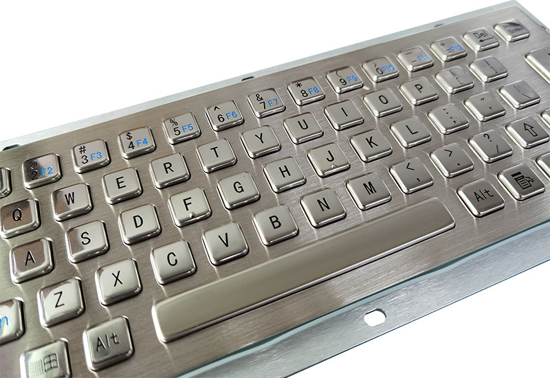 65 Kunci Dustproof IP65 Medical Grade Keyboard Stainless Steel Metal Keyboard Dengan Antarmuka USB