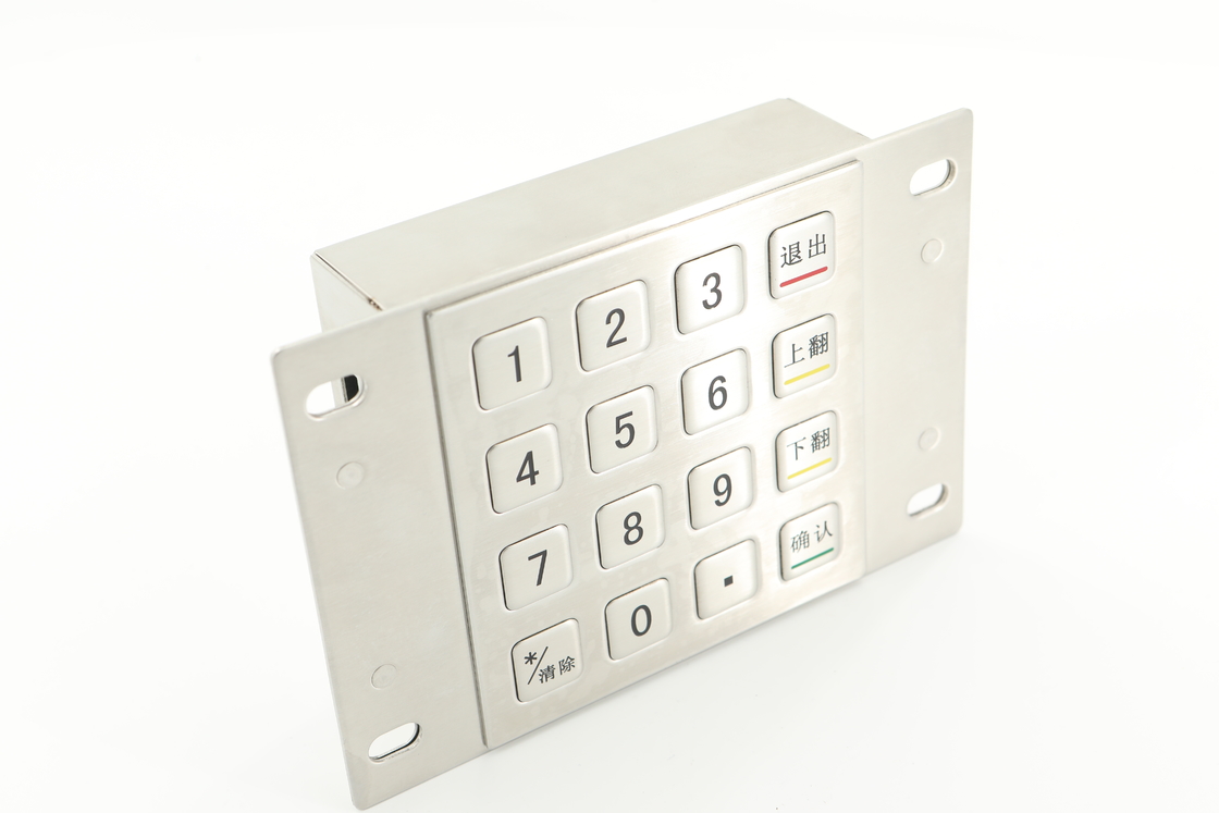 3.6N Keycaps Dienkripsi Pin Pad 10 Tombol Numerik Papan Tombol Mesin ATM PCI 4.0