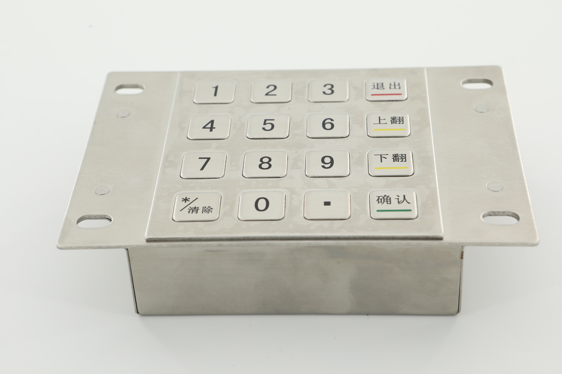 3.6N Keycaps Dienkripsi Pin Pad 10 Tombol Numerik Papan Tombol Mesin ATM PCI 4.0