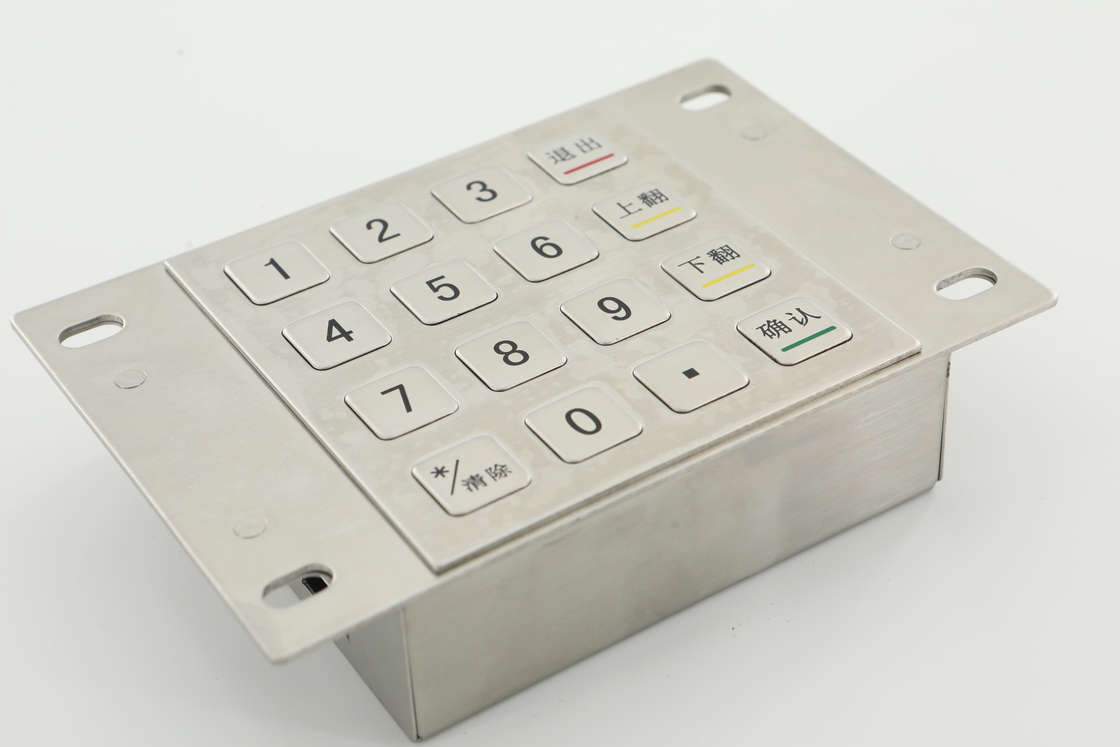 3.6N Keycaps Dienkripsi Pin Pad 10 Tombol Numerik Papan Tombol Mesin ATM PCI 4.0