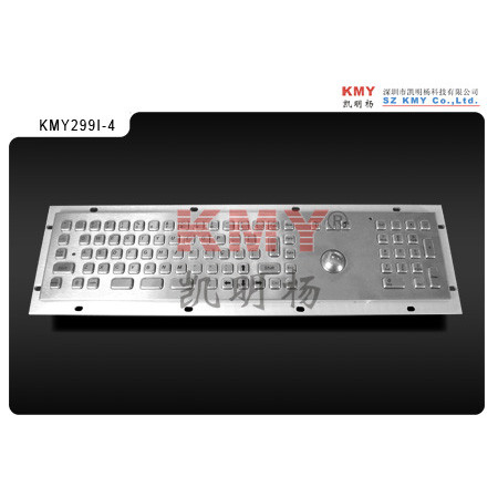 FCC Waterproof USB PS2 Interface Kiosk Metal Keyboard Untuk Platform Kontrol Industri