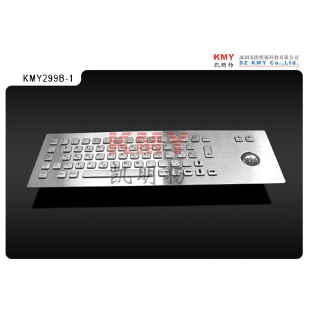 88 Keys Panel Mount Kiosk Metal Keyboard yang Dapat Disesuaikan Dengan Perangkat Penunjuk Untuk Windows 2000