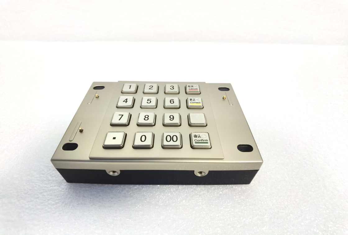 RoHS FCC 87.5 X 91.5mm 1.2KG Papan Tombol Mesin ATM Pin Pad Bank